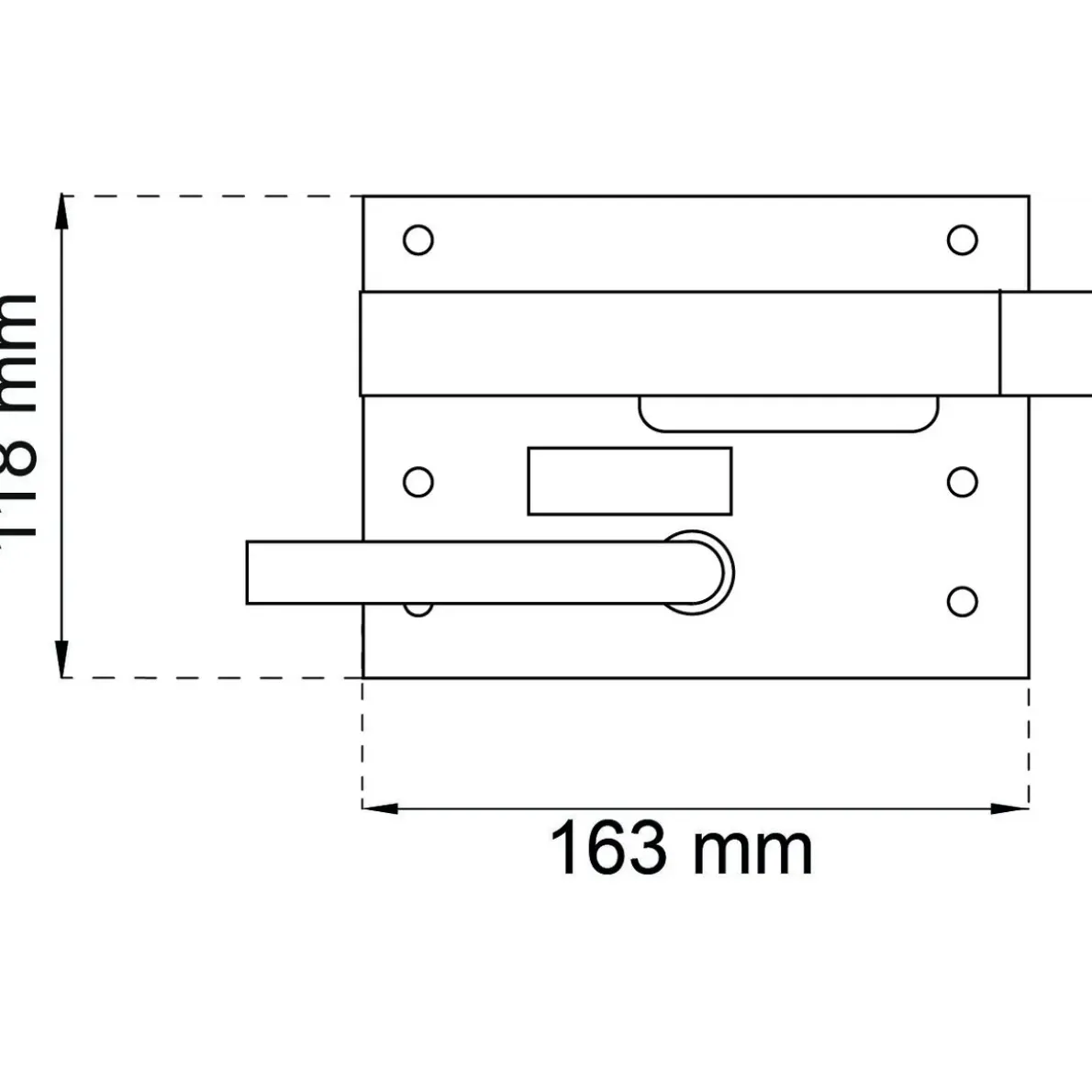 AD-LÅS 890 HÖGER SVART