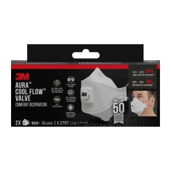 ANDNINGSSKYDD 9332+AURA FFP3 MED VENTIL 2ST