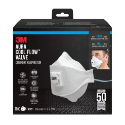 ANDNINGSSKYDD 9322 +AURA FFP2 MED VENTIL 10ST