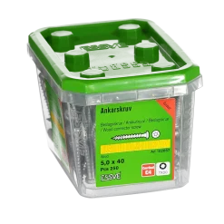 ANKARSKRUV FIBERCUT CORRSEAL TX20 5,0X40 250ST