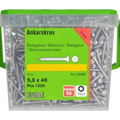 ANKARSKRUV FIBERCUT CORRSEAL TX20 5,0X40 1200ST