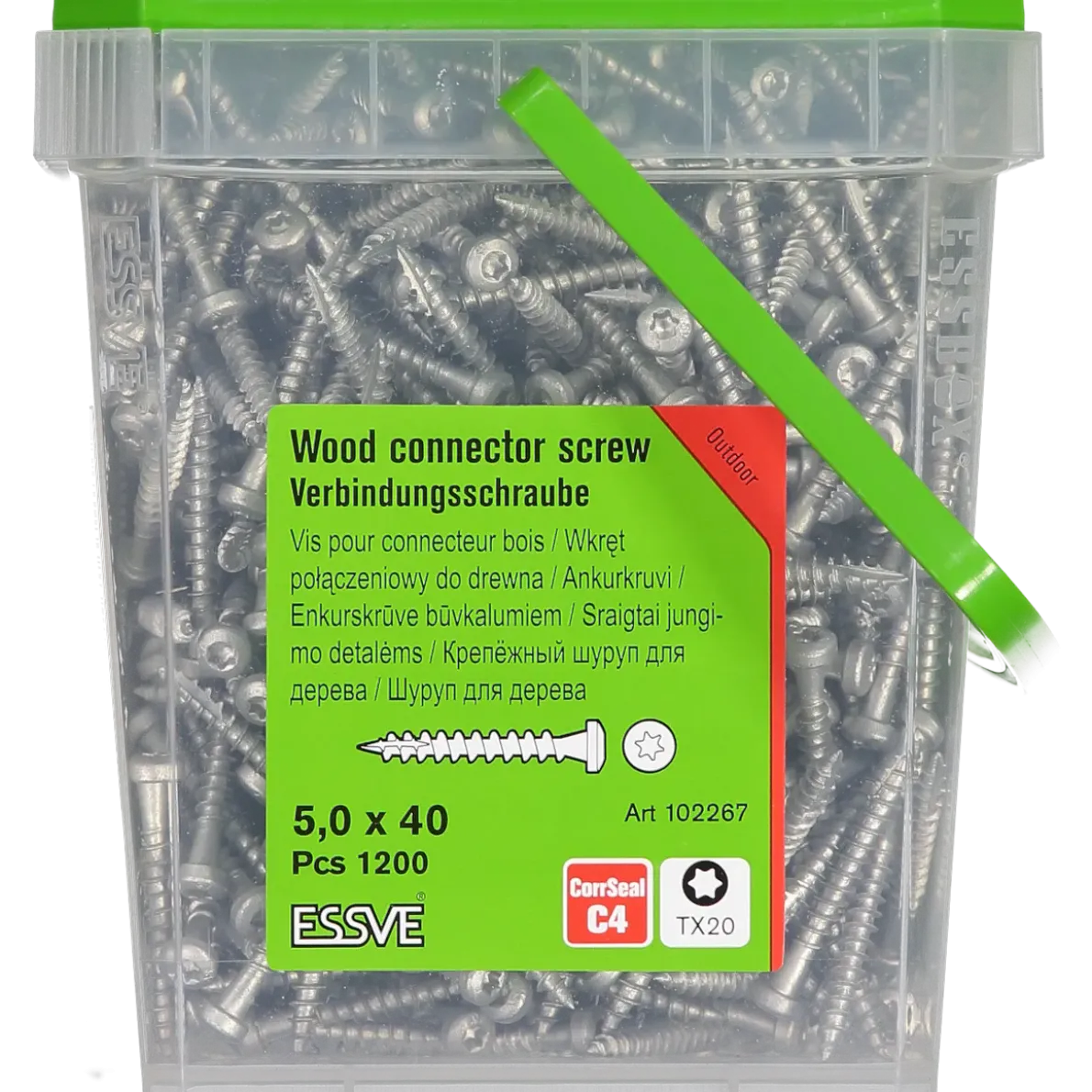 ANKARSKRUV FIBERCUT CORRSEAL TX20 5,0X40 1200ST