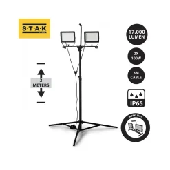ARBETSLAMPA17000LM 2X100W