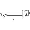 BANDHAKE FYRKANT FZV 2,8X75MM 250ST