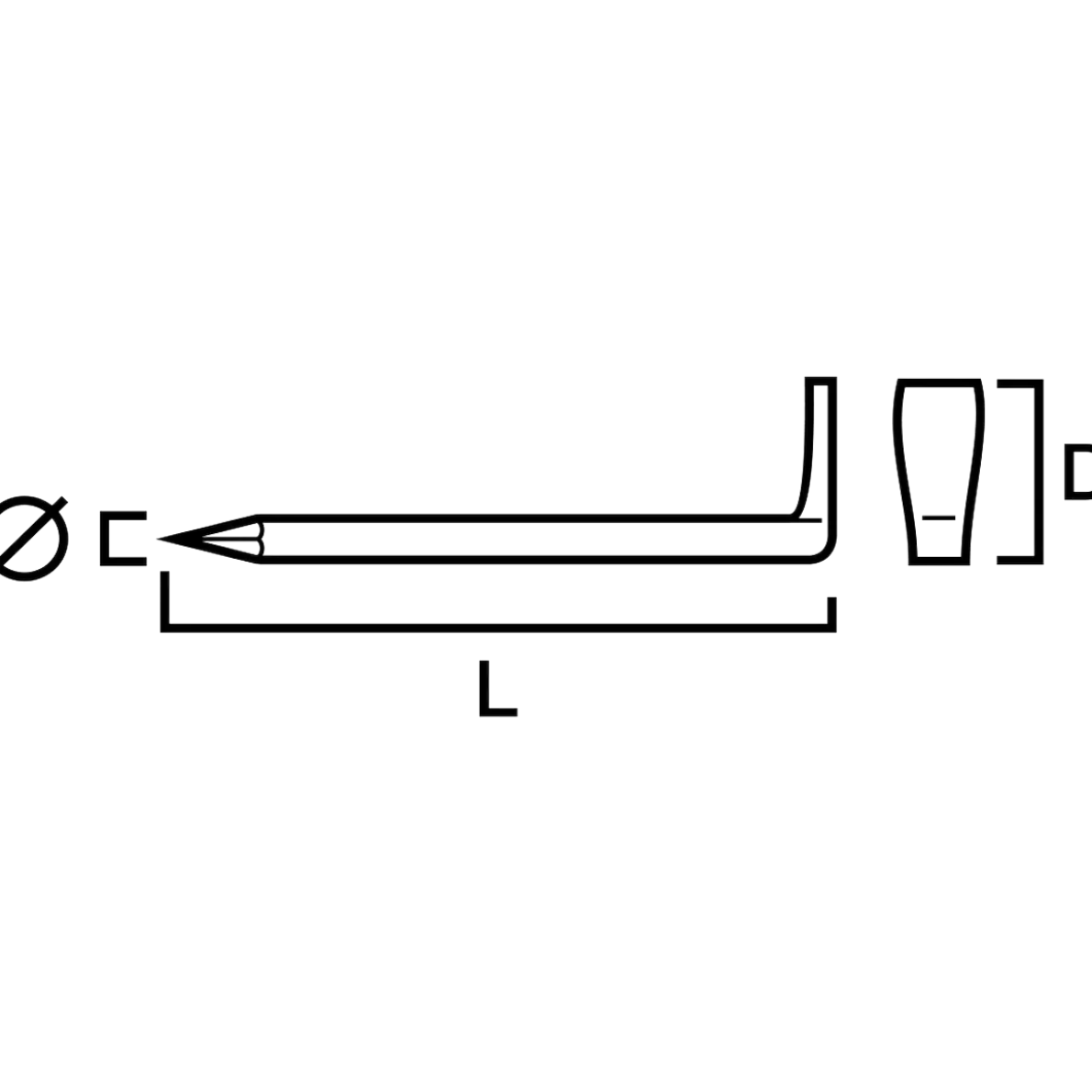 BANDHAKE FYRKANT FZV 2,8X75MM 250ST