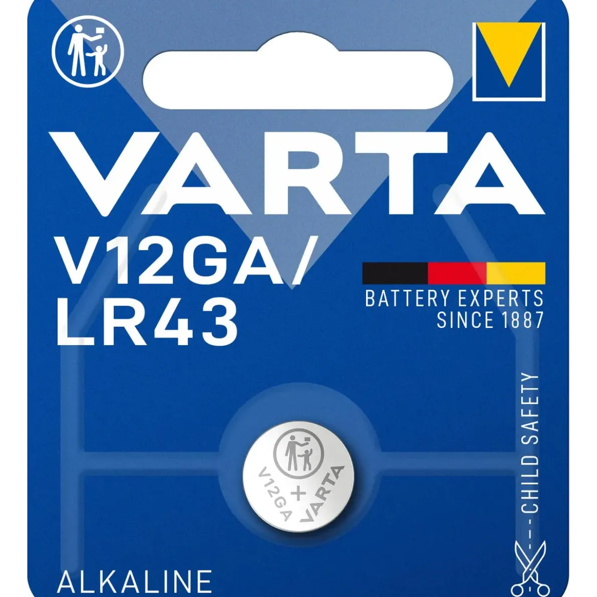 BATTERI ALKALINE V12GA/LR43
