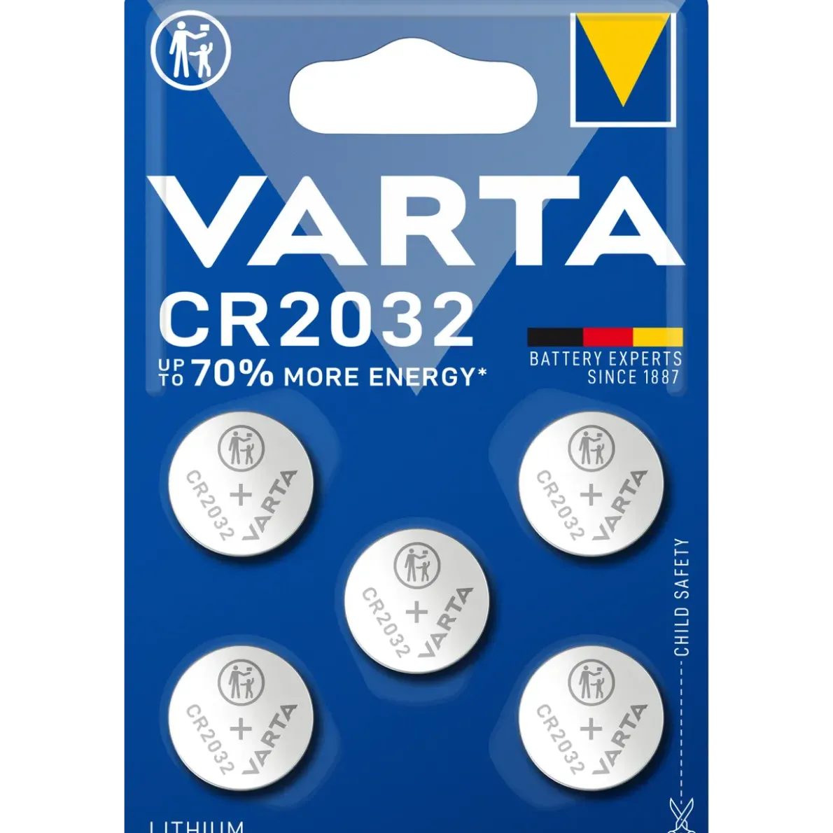 BATTERI CR2032 LITIUM MYNT 5ST