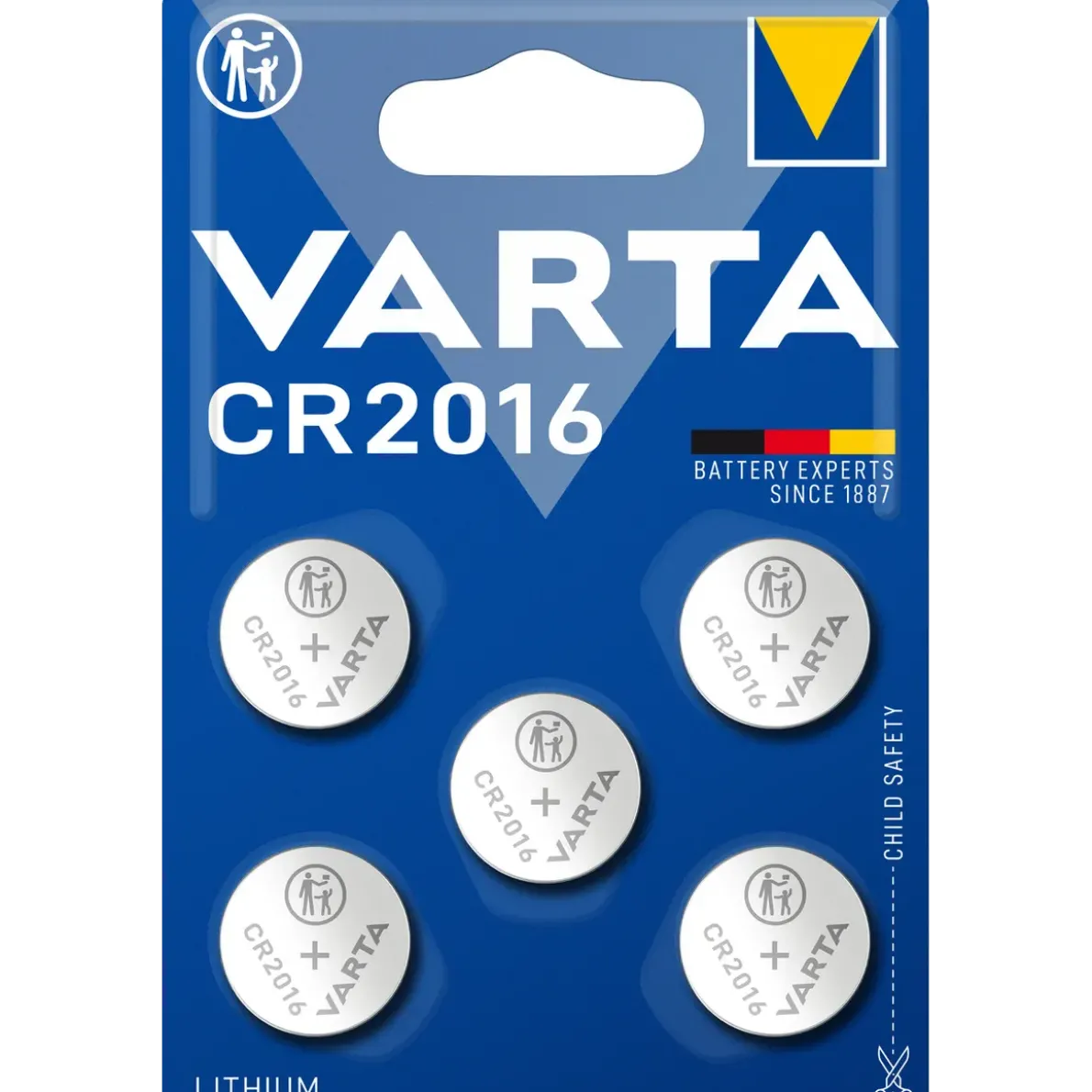 BATTERI CR2016 LITIUM MYNT 5ST