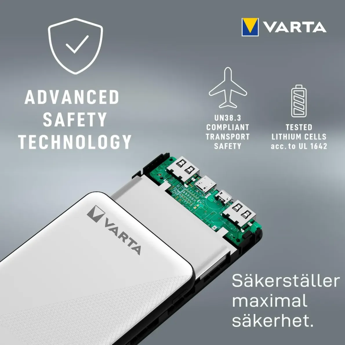 BATTERILADDARE POWERBANK PORTABEL 57976 10000MAH