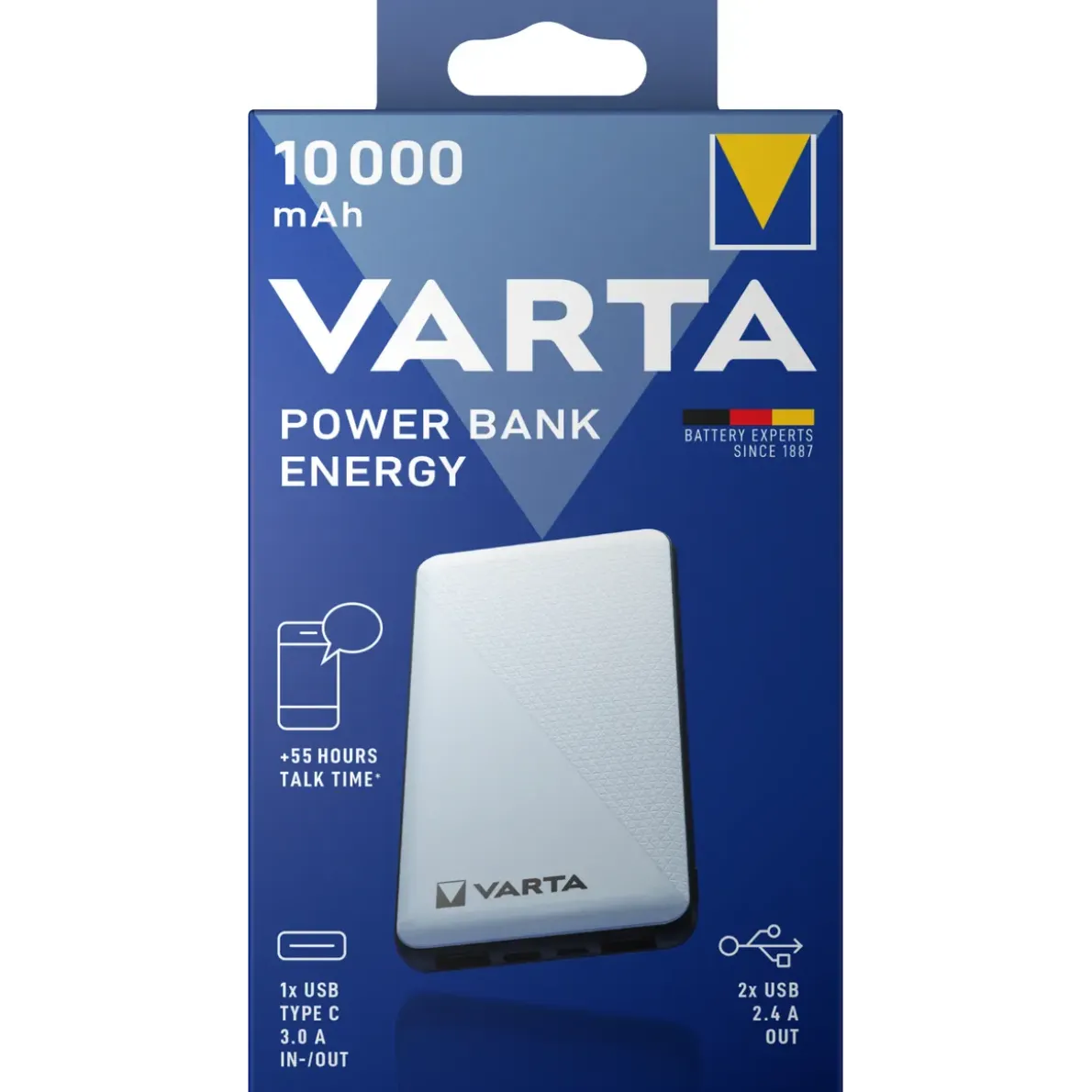 BATTERILADDARE POWERBANK PORTABEL 57976 10000MAH