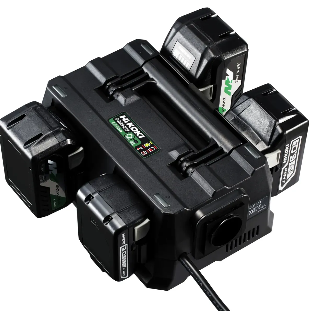 BATTERILADDARE UC18YTSL MULTIPSLIDE 14,4V-18V 4-PORT