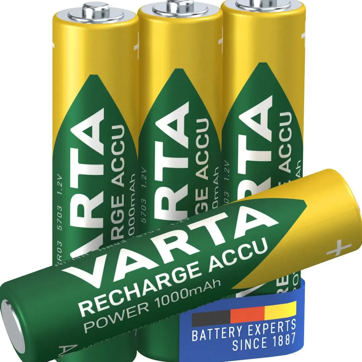 BATTERI RECH ACCU POWER AAA 1000MAH