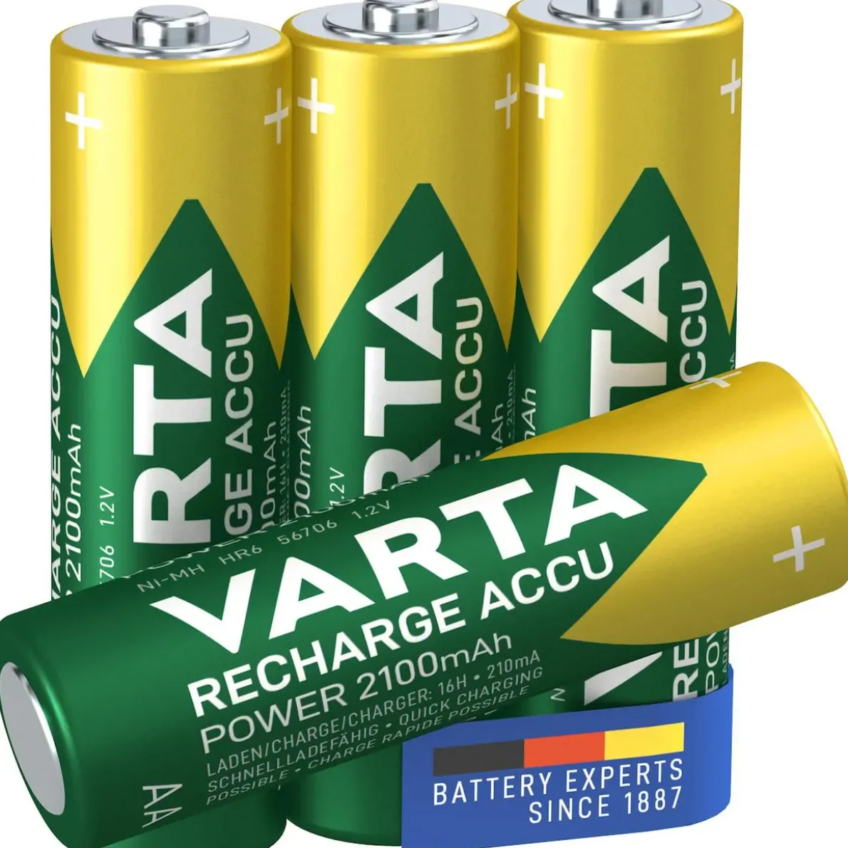 BATTERI RECH ACCU POWER AA 2100MAH