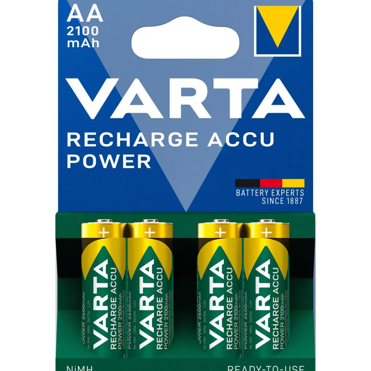 BATTERI RECH ACCU POWER AA 2100MAH