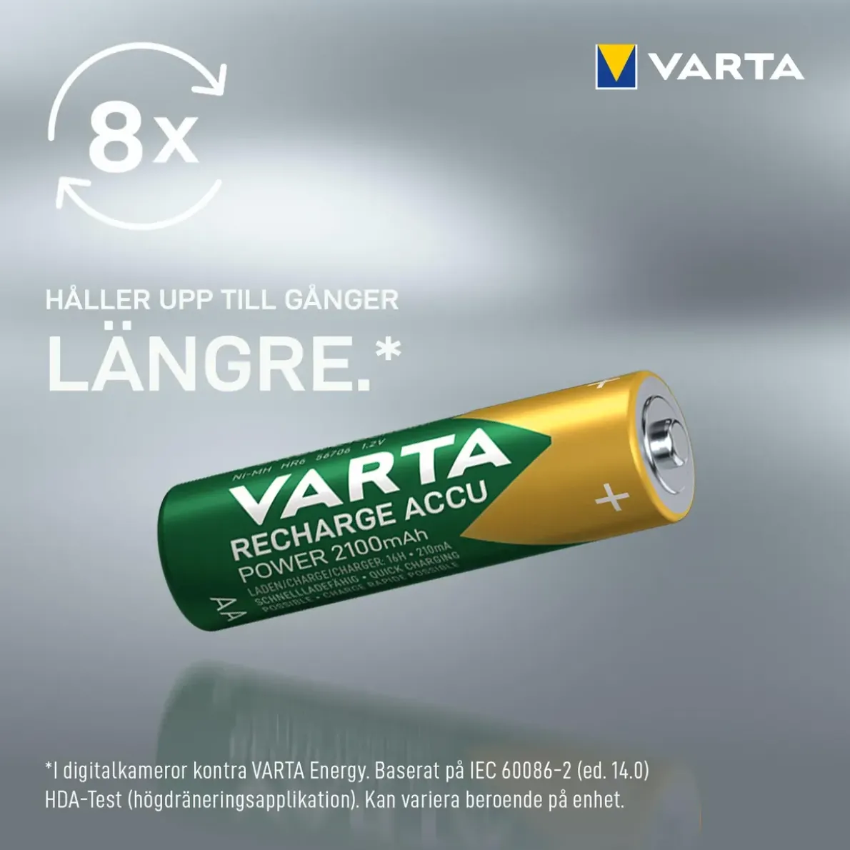 BATTERI RECH ACCU POWER AA 2100MAH
