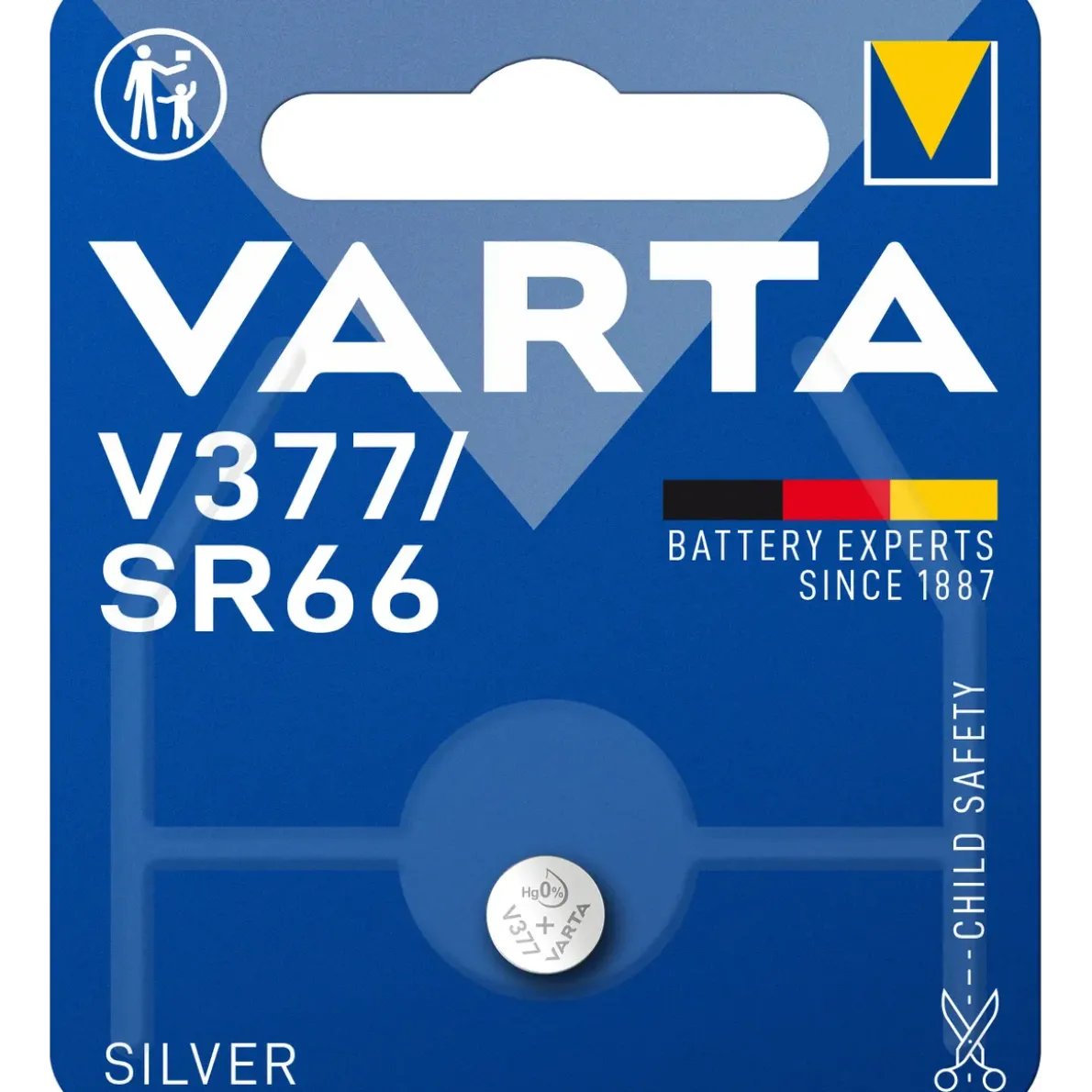BATTERI V377 SILVER MYNT