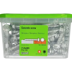 BETONGSKRUV ECS-HF HEX FLÄNS CORRSEAL 7,5(6)X80 100ST