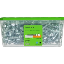 BETONGSKRUV ECS-HF HEX FLÄNS FZB 7,5(6)X40 10MM 100ST