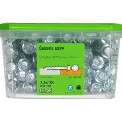 BETONGSKRUV ECS-HF HEX FLÄNS FZB 7,5(6)X100 10MM 100ST