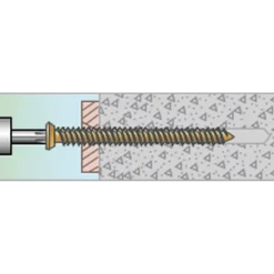 BETONGSKRUV ECS-PS KULLRIGT HUVUD TX30 FZB 6,3(5)X40 100ST