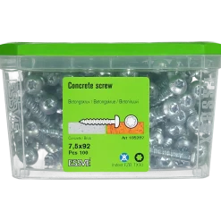BETONGSKRUV ECS-PS KULLRIGT HUVUD TX30 FZB 7,5(6)X92 100ST