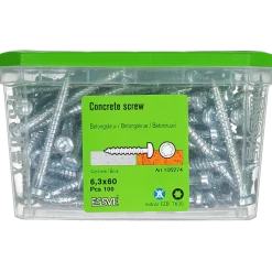 BETONGSKRUV ECS-PS KULLRIGT HUVUD TX30 FZB 6,3(5)X60 100ST