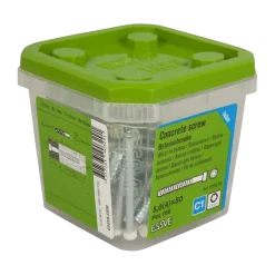 BETONGSKRUV FÖR VITA LISTER/SO ECS-CY VIT FZB 5,0(4)X50 100ST