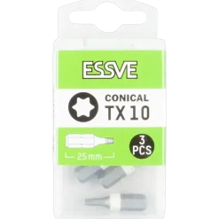 BITS TX10 KONISK 25MM 3ST
