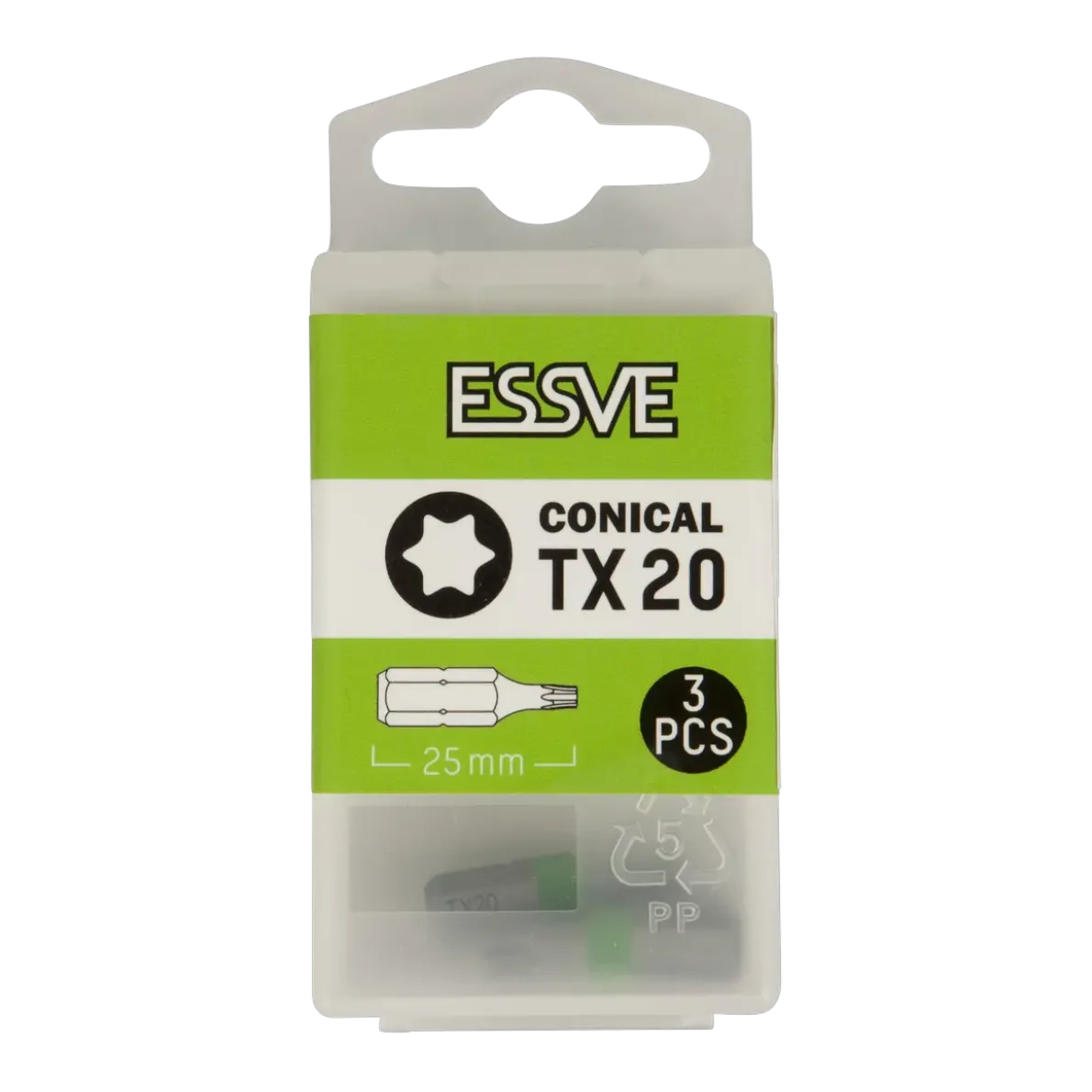 BITS TX20 KONISK 25MM 3ST
