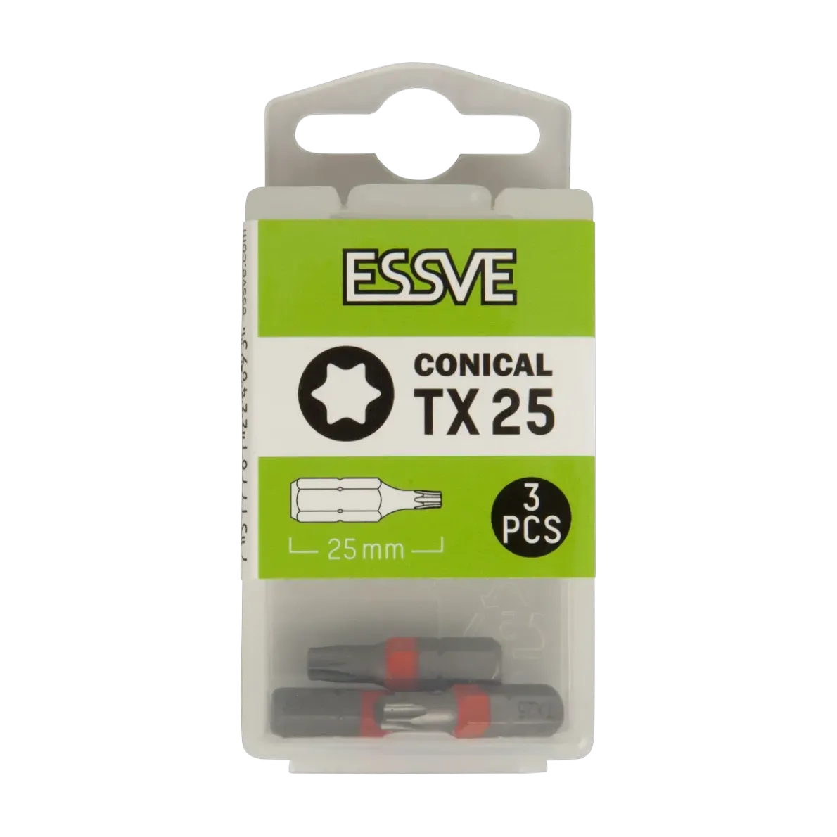 BITS TX25 KONISK 25MM 3ST