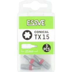 BITS TX15 KONISK 25MM 3ST