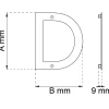 BOKSTAV HOME D RF 142MM