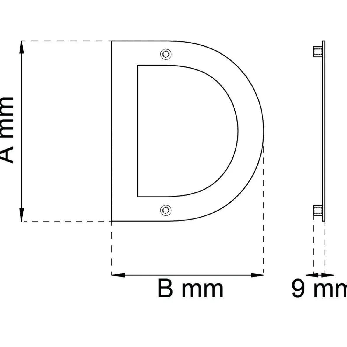 BOKSTAV HOME D RF 142MM