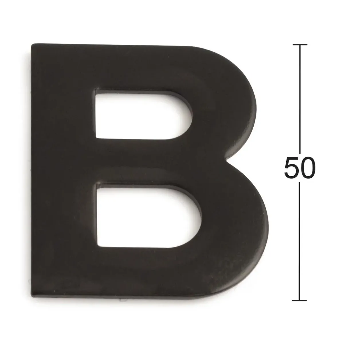 BOKSTAV SJÄLVHÄFTANDE B SVART 50MM