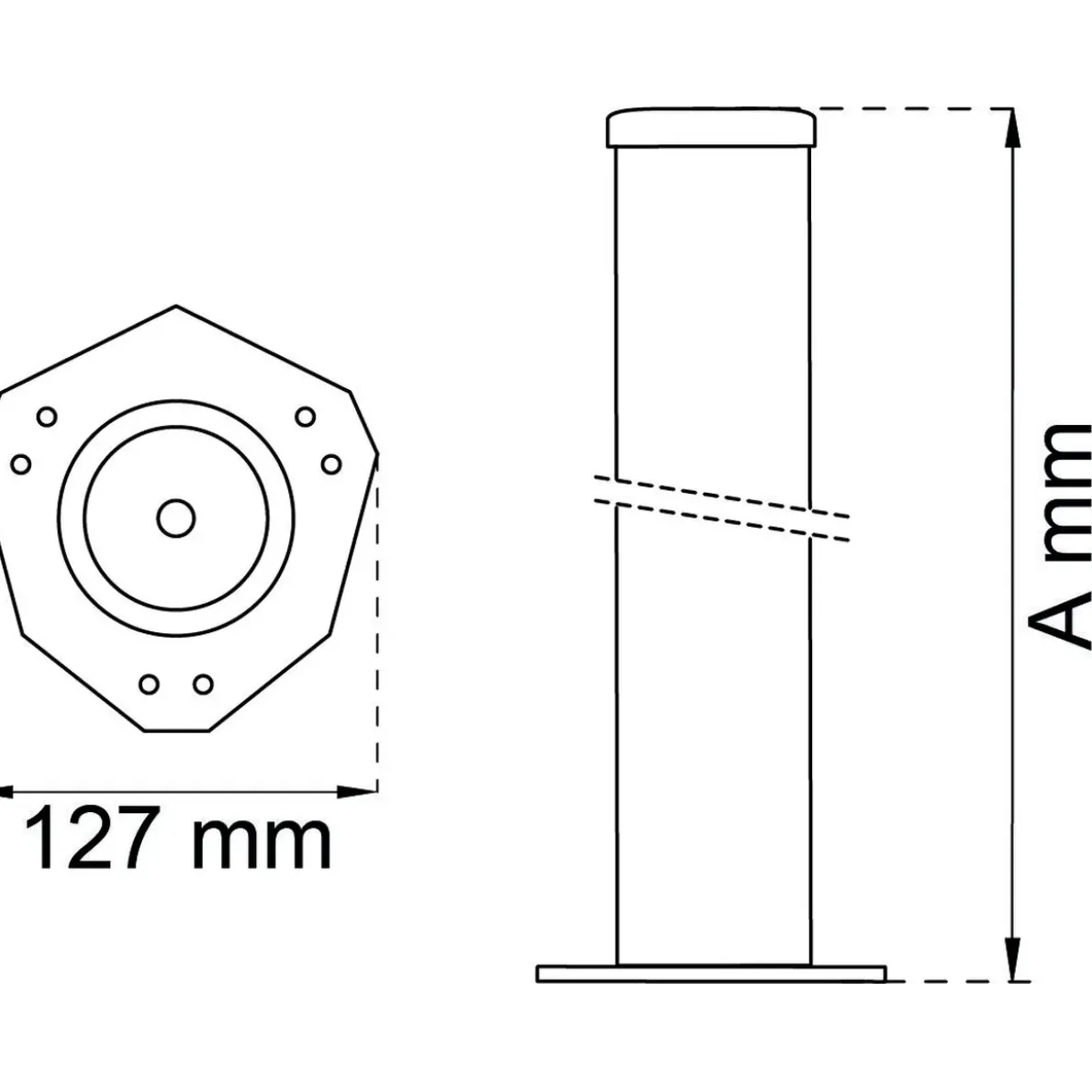 BORDSBEN 501 M NICKEL D60X870MM
