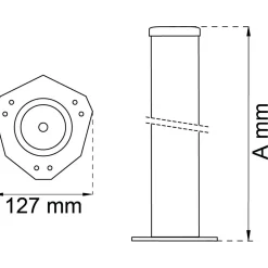BORDSBEN 501 M NICKEL D60X710MM