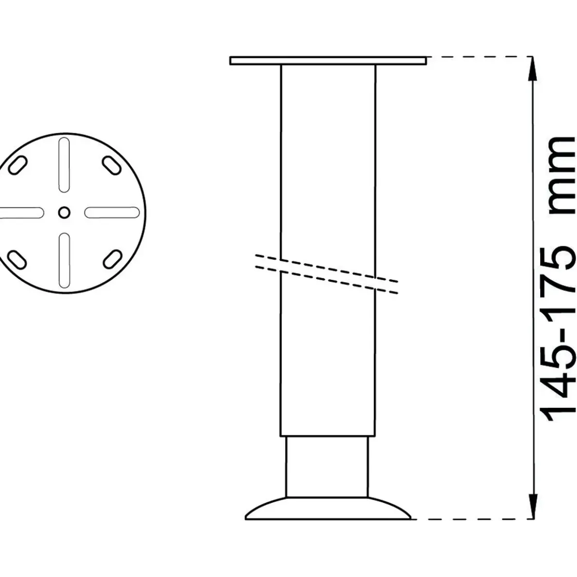 BORDSBEN 711 RF D35X145-175MM