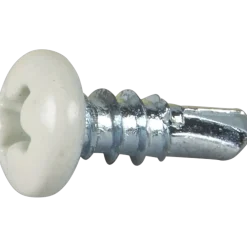 BORRSKRUV KULLRIGT HUVUD VIT RAL9010 3,5X9,5 1000ST