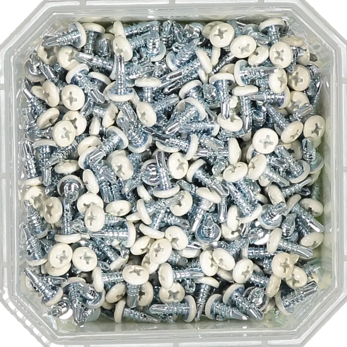 BORRSKRUV KULLRIGT HUVUD VIT RAL9010 3,5X9,5 1000ST