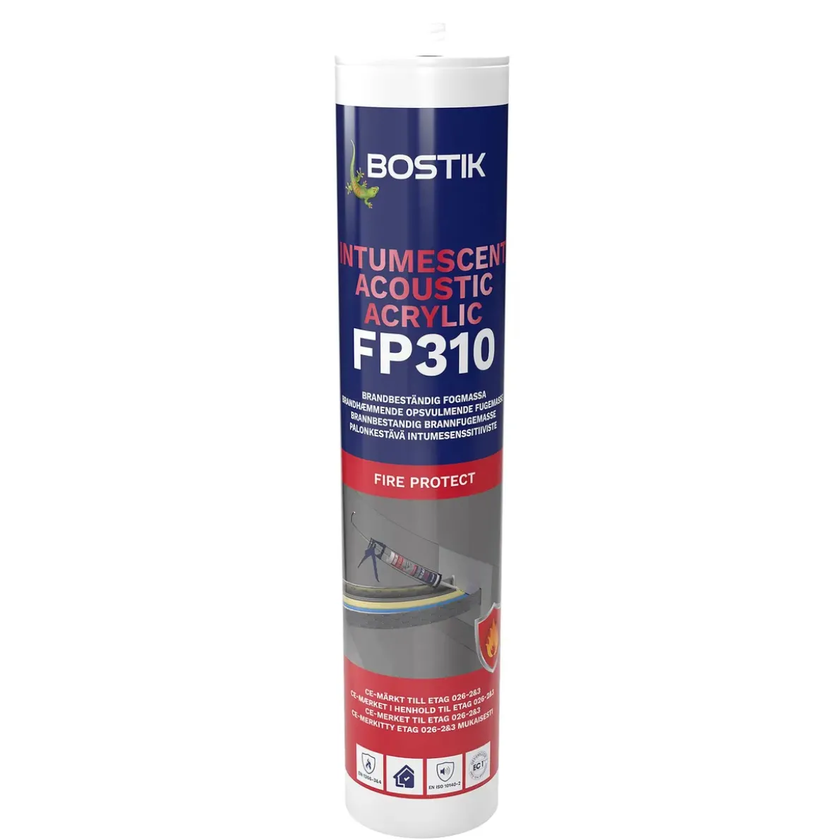 BRANDFOGMASSA FP310 FIRESEAL INTEMESCENT GRÅ 310ML