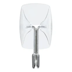 Command™ liten transparent ståltrådskrok med transparenta strips 17067CLR