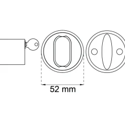 CYLINDERLÅSSATS 42 SVART