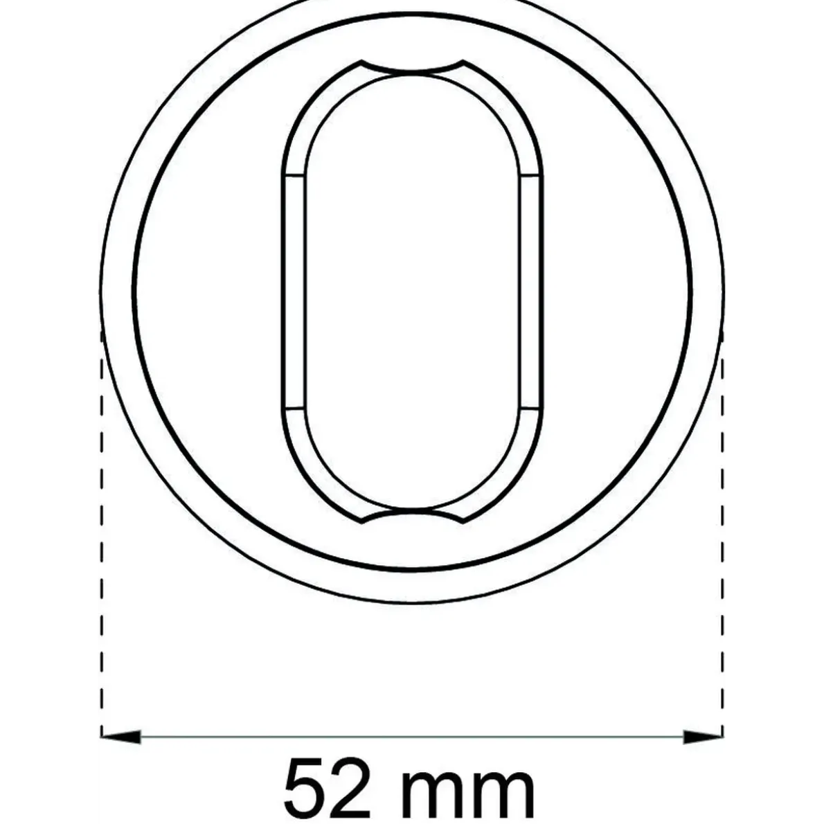 CYLINDERRING UNIVERSAL KROM 6-18MM