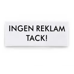 DEKAL 796 INGEN REKLAM TACK VIT SB