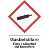 DEKAL UNIGRAPHI GASBEHÅLLAREF I SÄKERHET 105X148MM 3ST