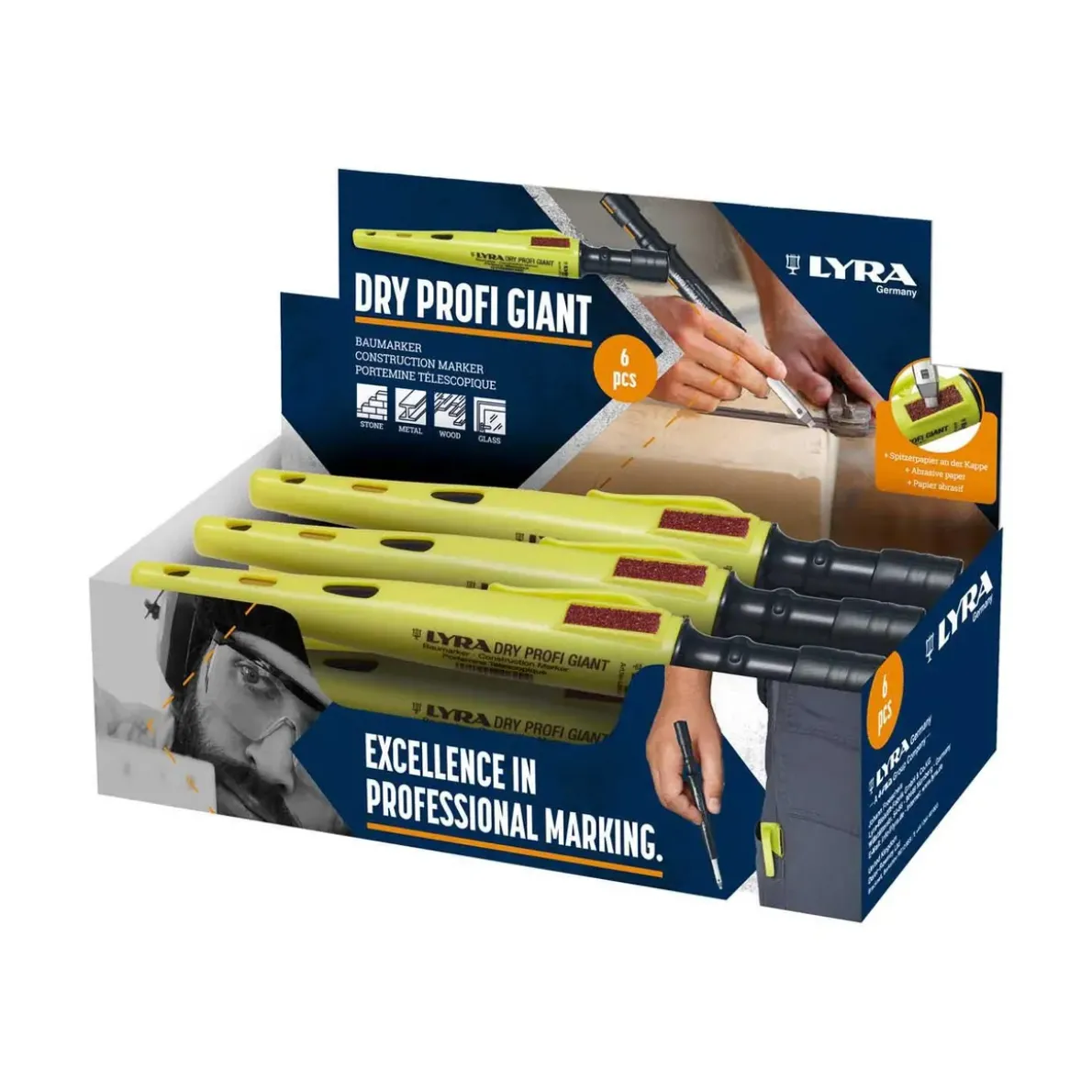 DJUPHÅLSMÄRKARE DRY PROFI GIANT GRAFIT 2B