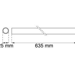 DP-RÖR 2200 KROM D25X1200MM
