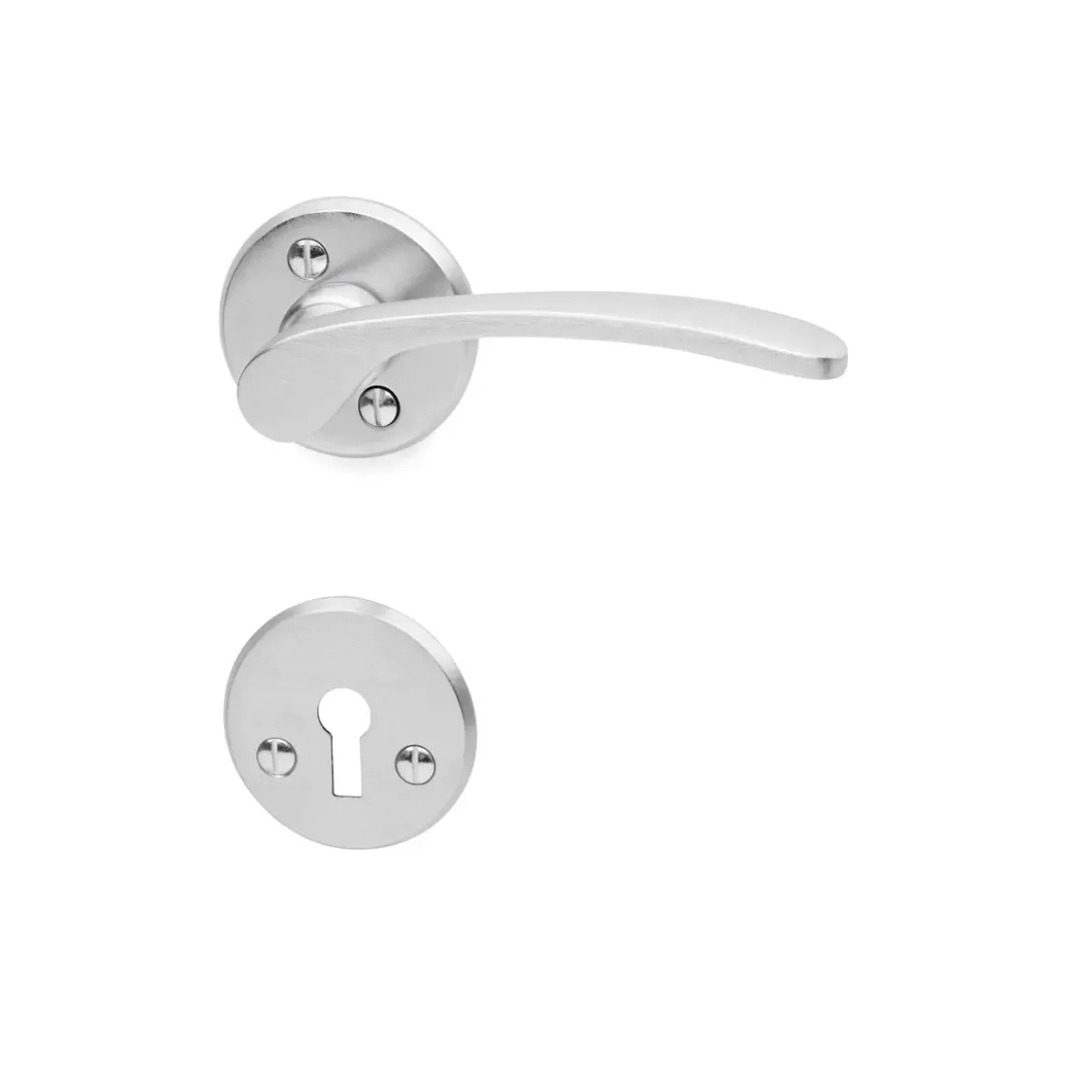 DÖRRHANDTAG A9639 B KROM MED NYCKELSKYLT SB