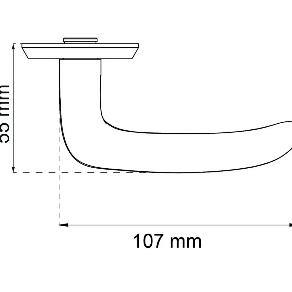 DÖRRHANDTAG A696 KROM