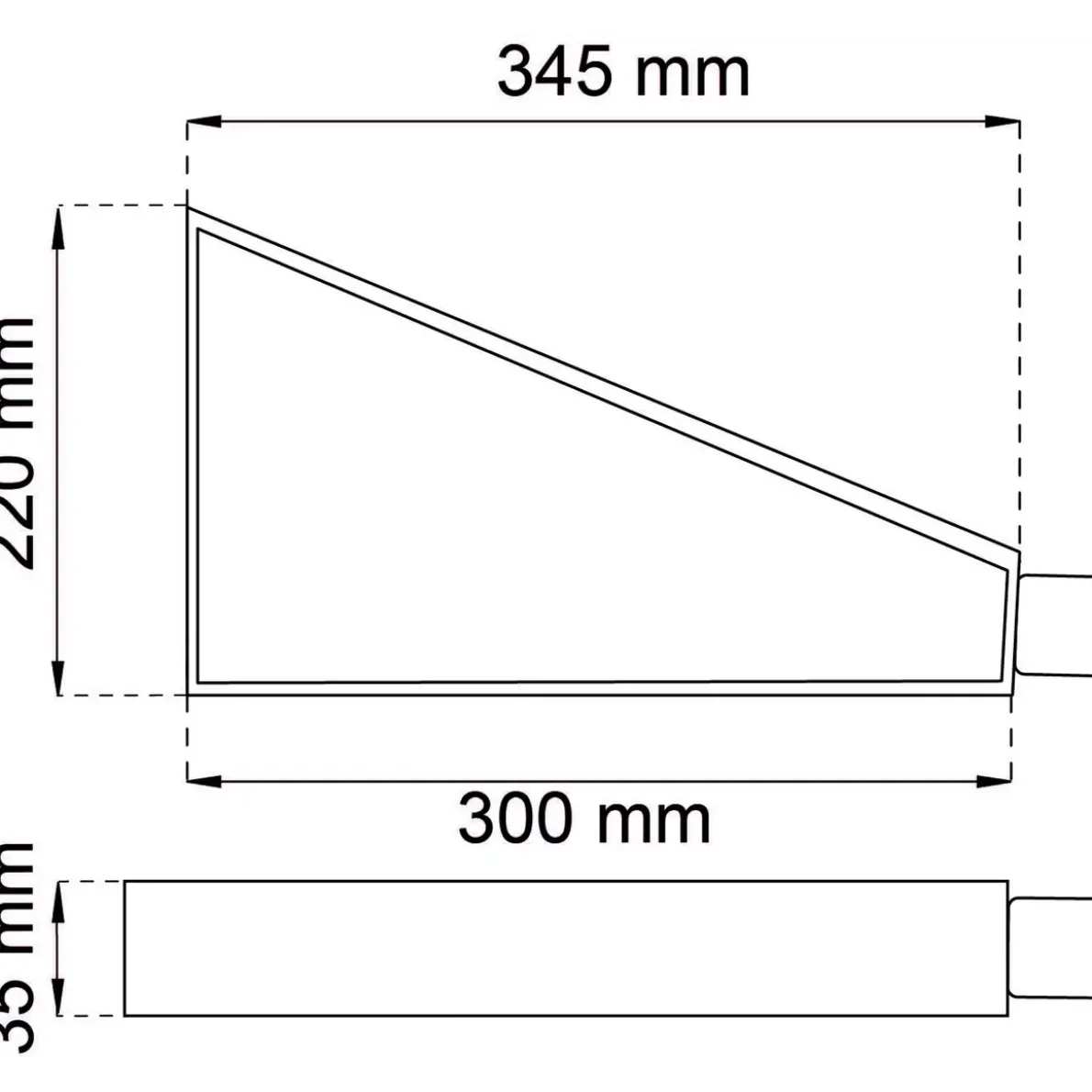DÖRRSTOPP 390 GRÅ 300X220MM